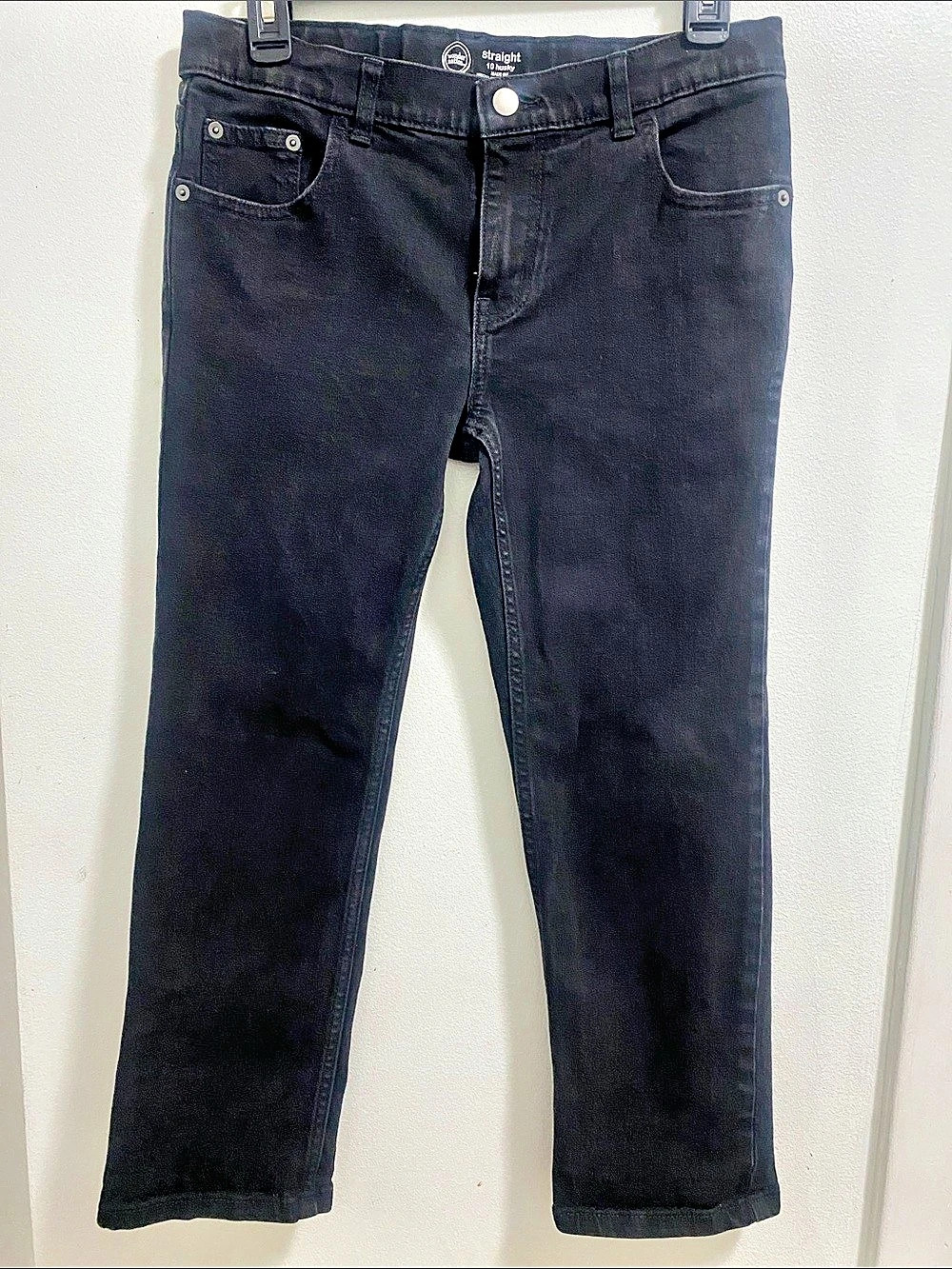Wonder Nation Straight 10 Husky Black Straight Jeans Boys 10 Husky